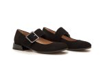 Δερμάτινες Μπαλαρίνες Art 17FW14 Black Suede