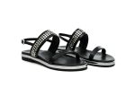 Δερμάτινα Flat Πέδιλα Art 19SS05 Black