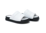 Δερμάτινα Flatforms Art 1SS26 White
