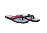 Δερμάτινα Flat Art 1SS17 Black & Red-Piet de poule