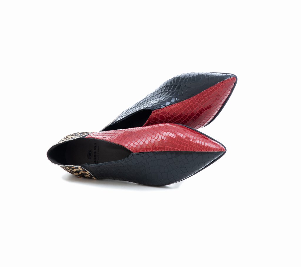 Δερμάτινα Ankle Boots  Art 03 Animal-black- red - ANKLE BOOTS FW21-22