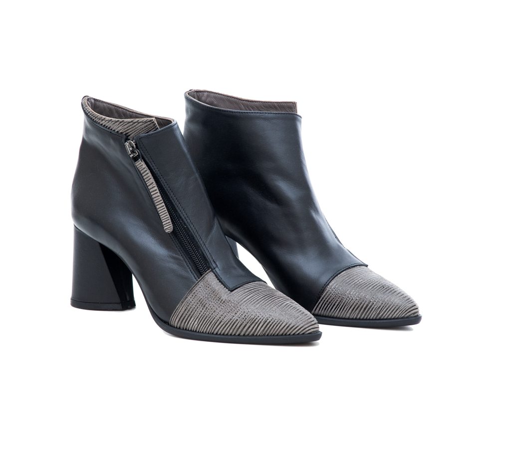 Δερμάτινα Ankle Boots  Art 82 Black & Grey - ANKLE BOOTS FW21-22