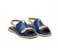 Leather Low Heeled Sandals Art 4SS204 - Image 2