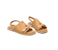 Leather Low Heeled Sandals Art 4SS204 - Image 6