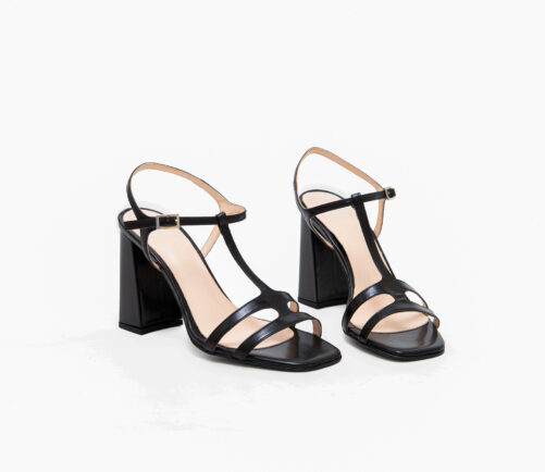Leather Heeled Sandals Art 4SS84 - Image 2