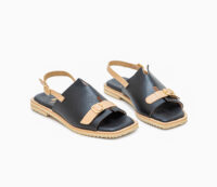 Leather Low Heeled Sandals Art 4SS204 - Image 4