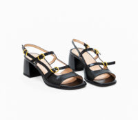 Leather Heeled Sandals Art 4SS60 - Image 2