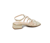 Leather Low Heeled Sandals Art 5SS30 - Image 4