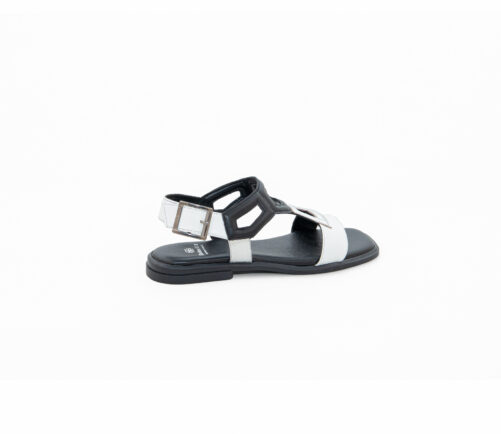 Leather Low Heeled Sandals Art 5SS10 - Image 4