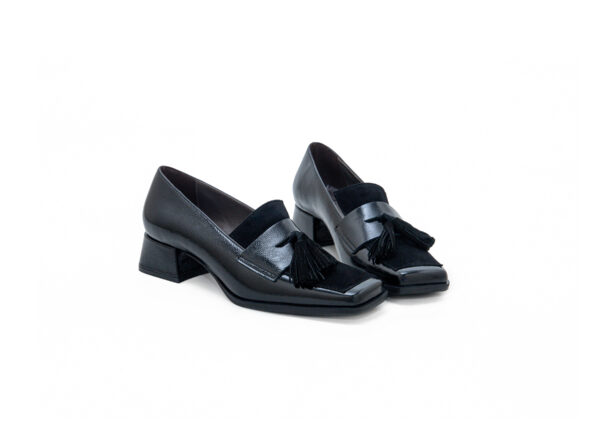 Δερμάτινα loafers art 5fw21 black glossy, 35