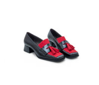 Δερμάτινα loafers art 5fw21 black & red, 35