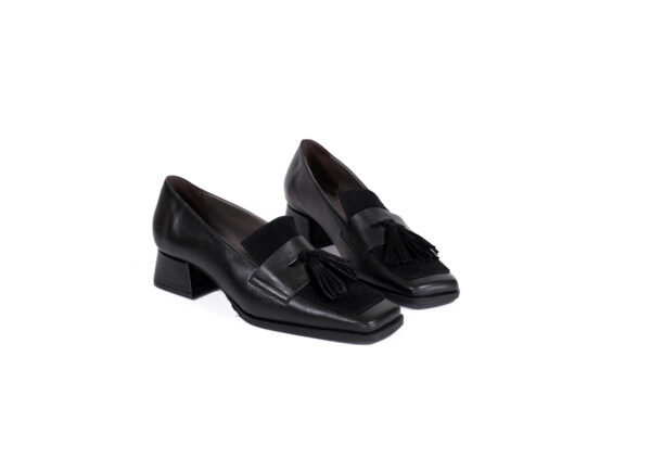 Δερμάτινα loafers art 5fw21 black mat & suede, 35