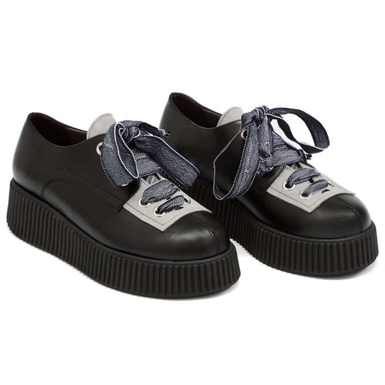 Δερμάτινα flatforms art 6fw36