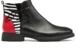 Δερμάτινα Μποτάκια art 6fw08 black red black & white zebra (Αντιγραφή)