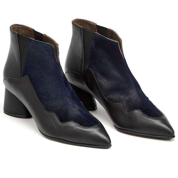 Δερμάτινα Μποτάκια art 6fw39 black & blue