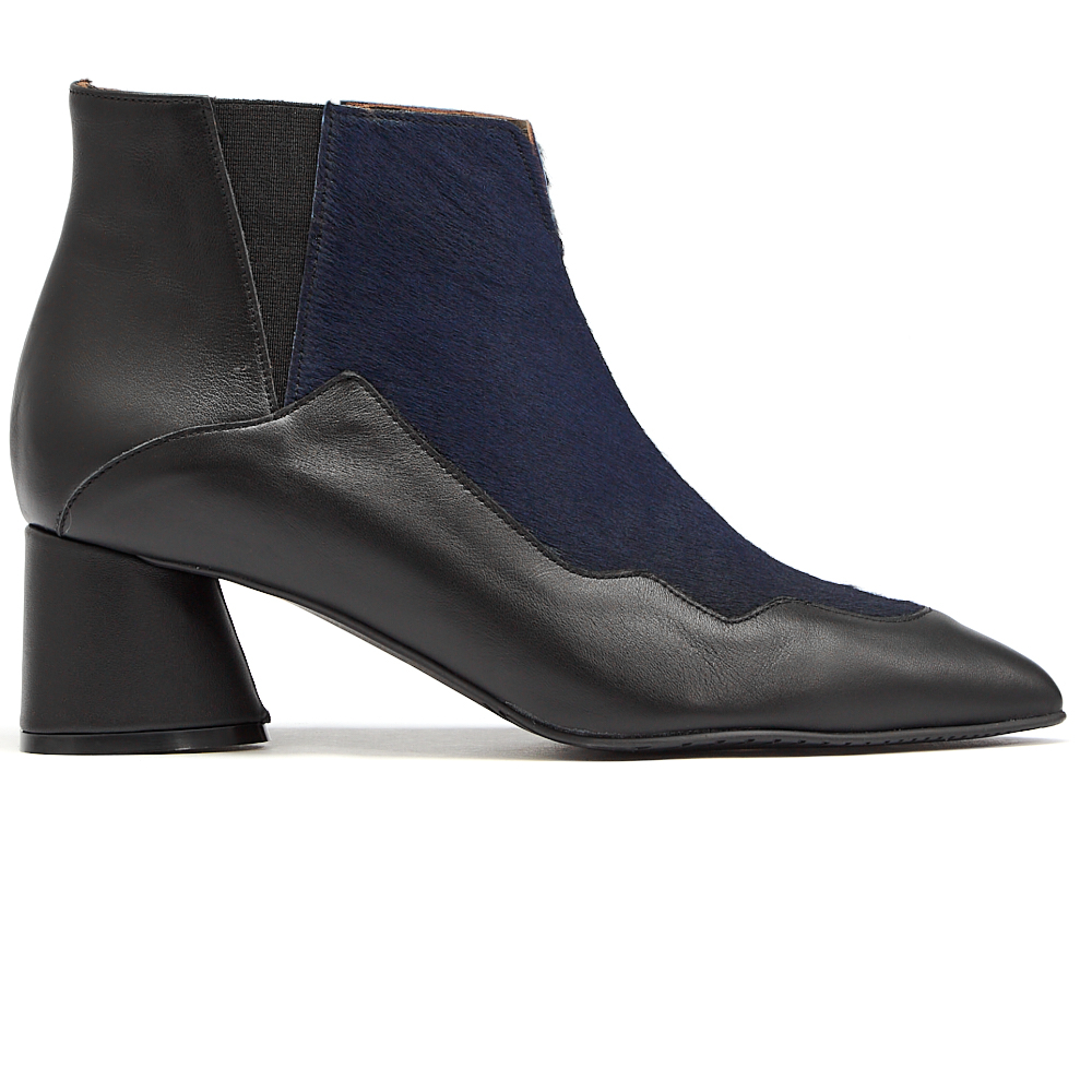 Δερμάτινα Μποτάκια art 6fw39 black & blue Δερμάτινα Μποτάκια art 6fw39 black & blue