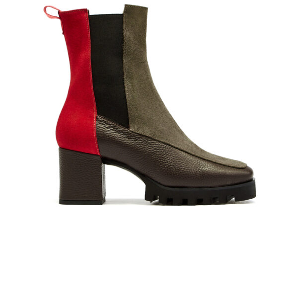 Δερμάτινα Μποτάκια art 6fw51 brown red & oil