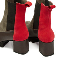 Δερμάτινα Μποτάκια art 6fw51 brown red & oil
