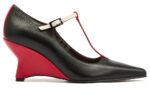 Δερμάτινες Γόβες art 6fw83 black red & ekru