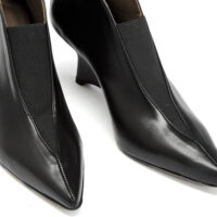 Δερμάτινα ankle boots art 6fw85 black