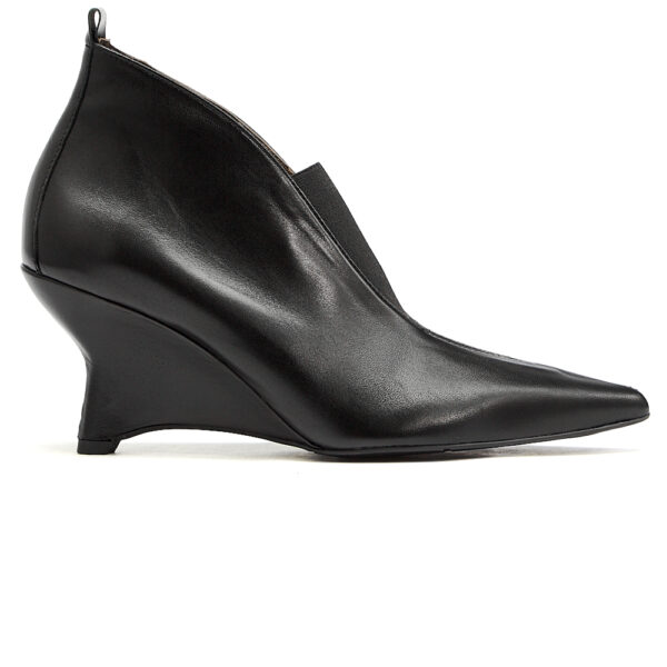 Δερμάτινα ankle boots art 6fw85 black