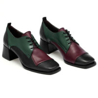 Δερμάτινα Δετά art 5fw49 black green & bordeaux