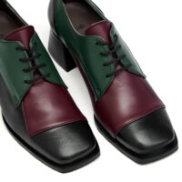 Δερμάτινα Δετά art 5fw49 black green & bordeaux