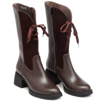 Δερμάτινες Μπότες art 5fw67 brown