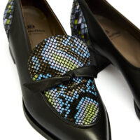 Δερμάτινες Γόβες art 6fw21 black & multicolour snake print